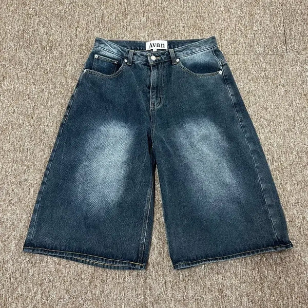 [BUNJANG] UrbanDress Denim Wide Bermuda Pants XL / 어반드레스 데님 와이드 버뮤다 팬츠 XL