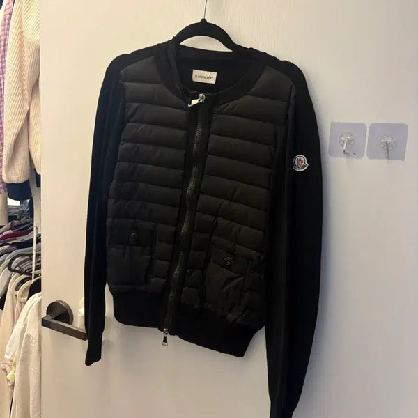 [BUNJANG] Moncler Women's Down Padded Knit Cardigan Tricot / 몽클레어 여성 니트 패딩 가디건 트리코