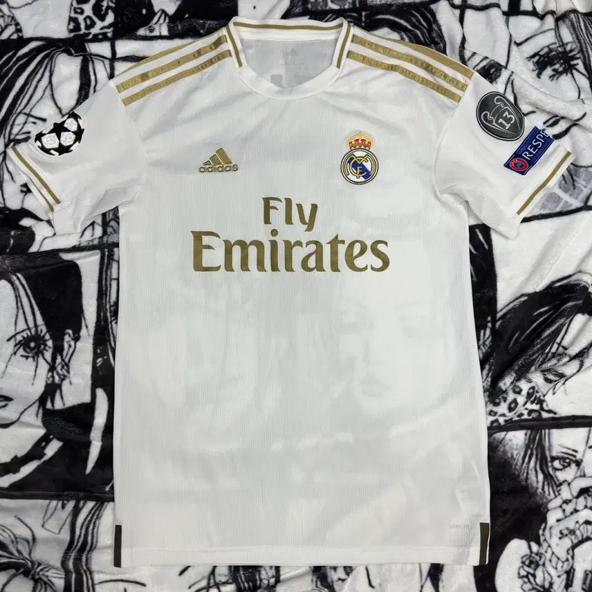 [BUNJANG] Real Madrid 2019-20 Home Hazard Patch Jersey / 19-20 레알마드리드 홈 아자르패치