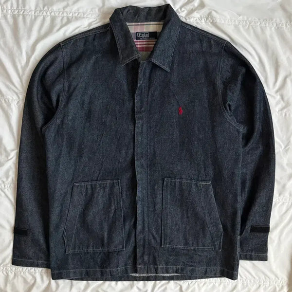 [BUNJANG] Polo Raw Denim Jacket / 폴로 생지데님 자켓