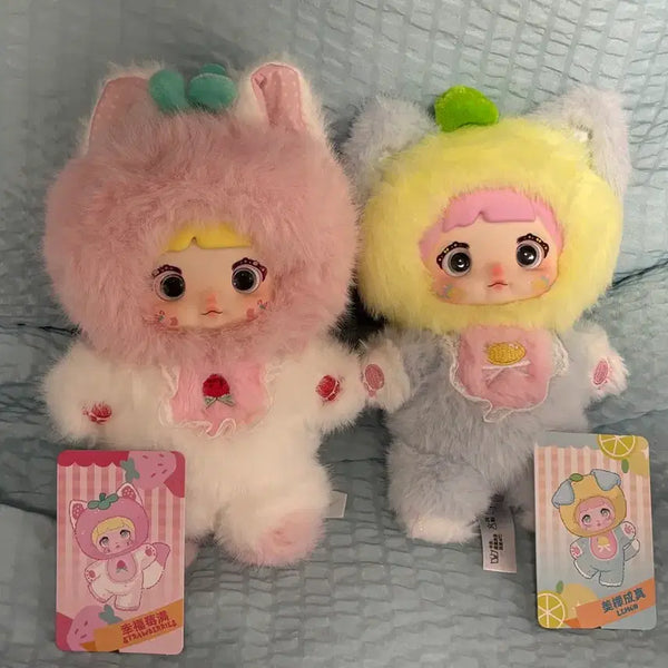 [BUNJANG] Nomi Fruit Series Strawberry Lemon Bundle Plush Set / 노미 과일시리즈 딸기 레몬 일괄