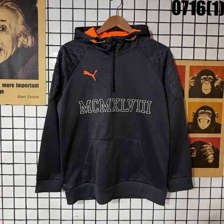 [BUNJANG] Puma Black Hoodie / 푸마 후드티 블랙 100
