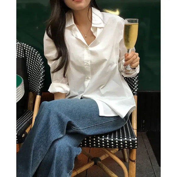 [BUNJANG] Ganaesra Nice Shirt White / 가내스라 니스 셔츠 화이트