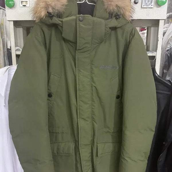 [BUNJANG] Discovery Expedition Long Padded Parka Khaki / 디스커버리 롱패딩 카키색