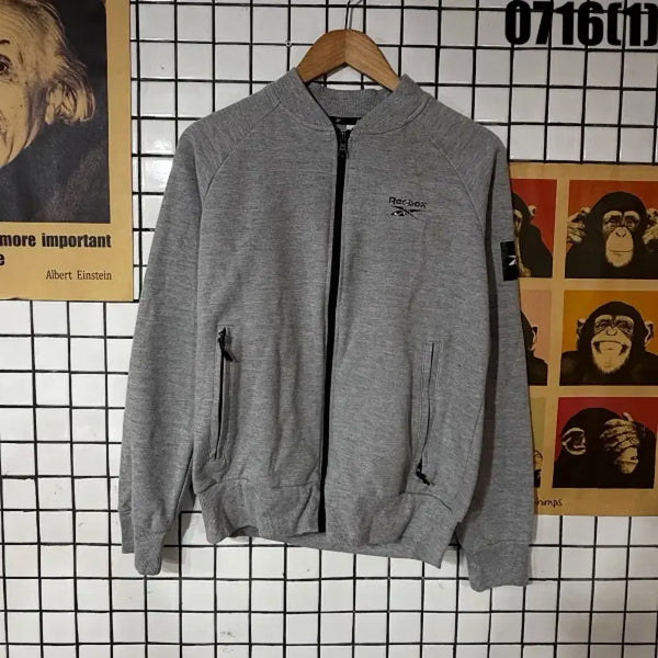 [BUNJANG] Reebok Grey Zip-Up Jacket (Size M) / 리복 그레이 집업 자켓 M