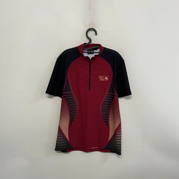 [BUNJANG] Mountain Hardwear Men's Half-Zip Short Sleeve T-Shirt / 마운틴하드웨어 남성 반팔 반집업 티셔츠 100