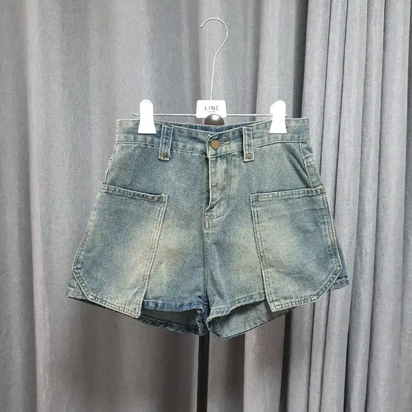 [BUNJANG] Washing Pocket Denim Shorts / M워싱 포켓 데님 반바지