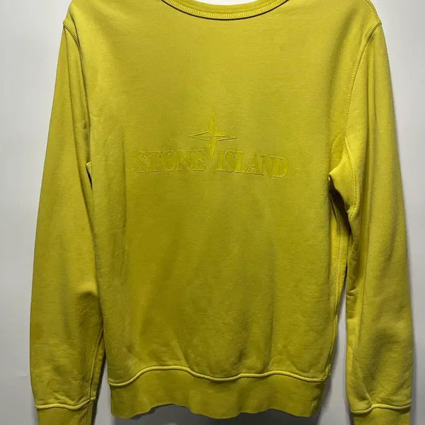 [BUNJANG] Stone Island Crewneck Sweatshirt Lime M / 스톤아일랜드 맨투맨 라임M