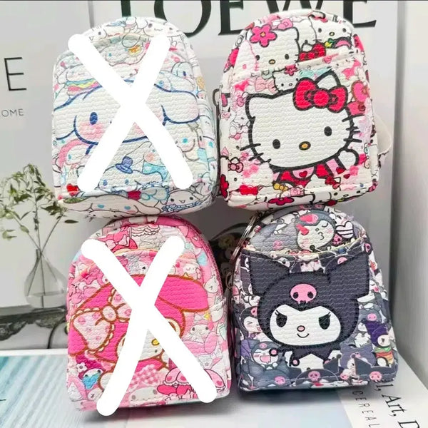 [BUNJANG] Sanrio Mini Backpack Pouch Keychain Holder Bag Charm / 수입 산리오 캐릭터 미니 백팩 모양 파우치 키링 키홀더 백참