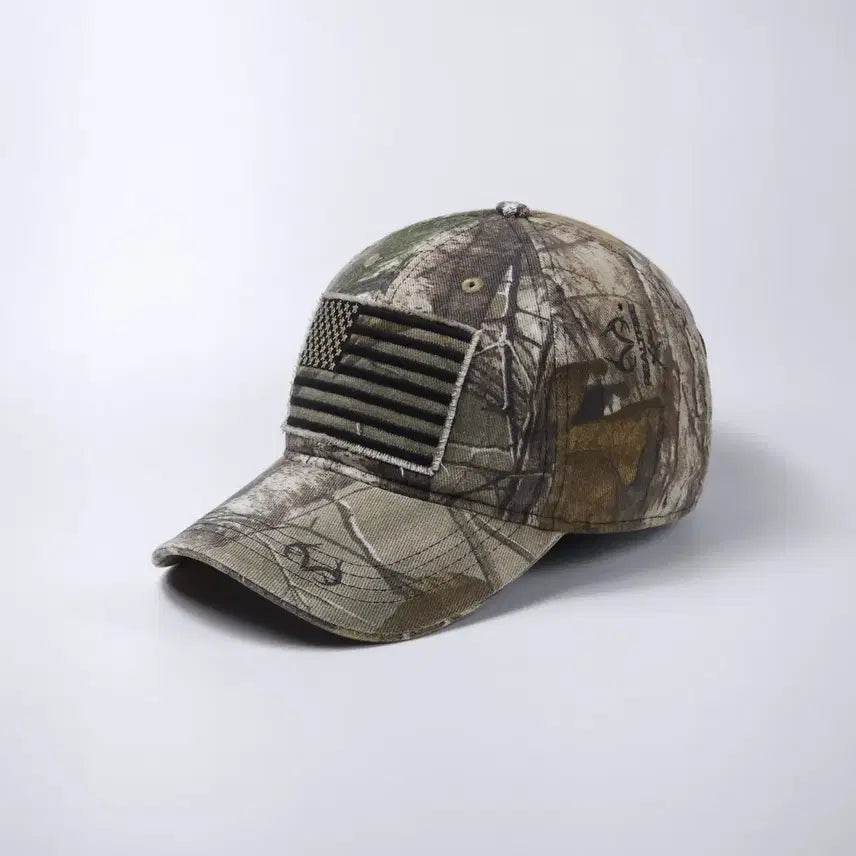 [BUNJANG] American Vintage Real Tree Flag Ball Cap / 아메리칸 빈티지 성조기 리얼트리 볼캡 모자