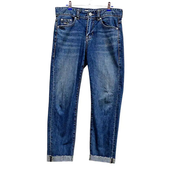 [BUNJANG] Plac Jeans Women's Vintage Straight Fit Jeans Medium Blue / 플랙진 여성 빈티지한 일자핏 청바지 31 중청 43287
