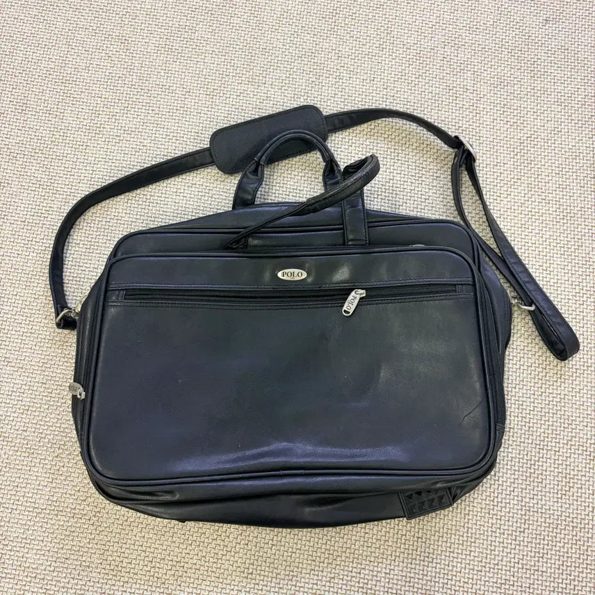 [BUNJANG] Polo Leather Briefcase / 실측 폴로 가죽 서류가방(지퍼퍽퍽) 0716D2