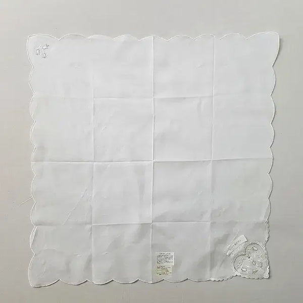 [BUNJANG] Nina Ricci Silk Scarf White / [새상품] NINA RICCI 손수건 화이트