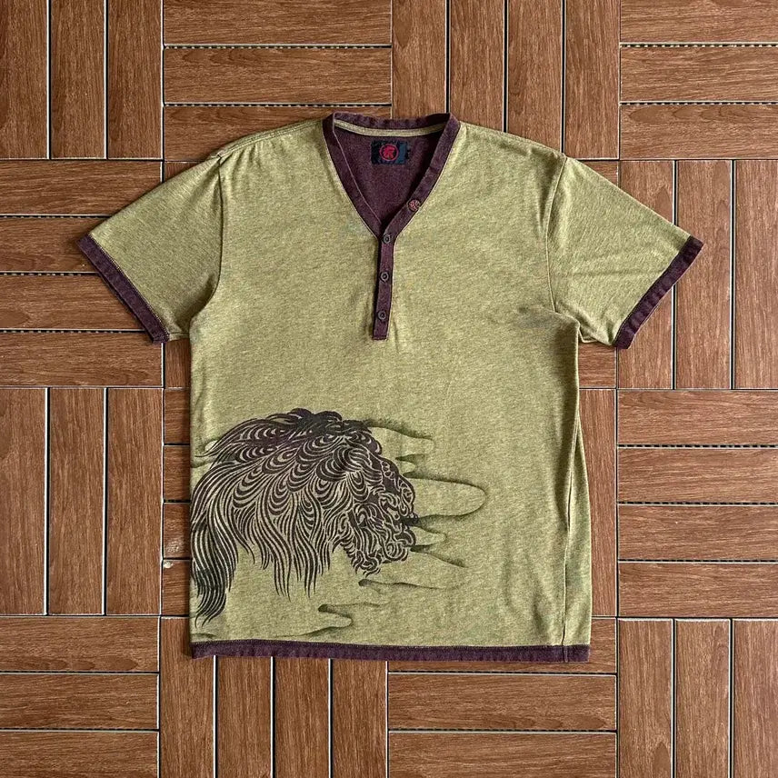 [BUNJANG] Koromo Oriental Cotton Short Sleeve T-Shirt M / Koromo 오리엔탈 코튼 반팔티 M
