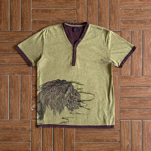 [BUNJANG] Koromo Oriental Cotton Short Sleeve T-Shirt M / Koromo 오리엔탈 코튼 반팔티 M