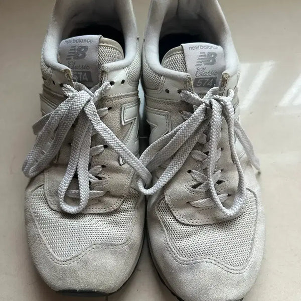 [BUNJANG] New Balance 574 Cream Sneakers (275) / 뉴발란스 574 275