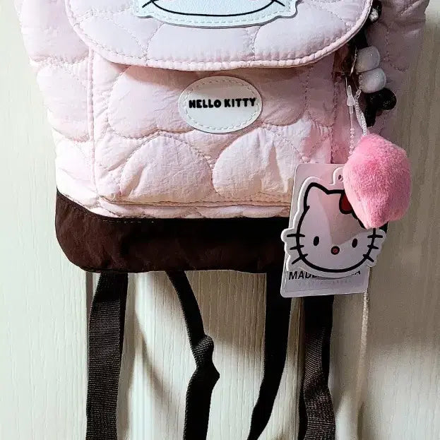 [BUNJANG] Sanrio Hello Kitty Quilted Mini Backpack Bag (Sealed New) / 산리오 정품 헬로키티 퀼팅 미니 백팩 가방(미개봉새상품)