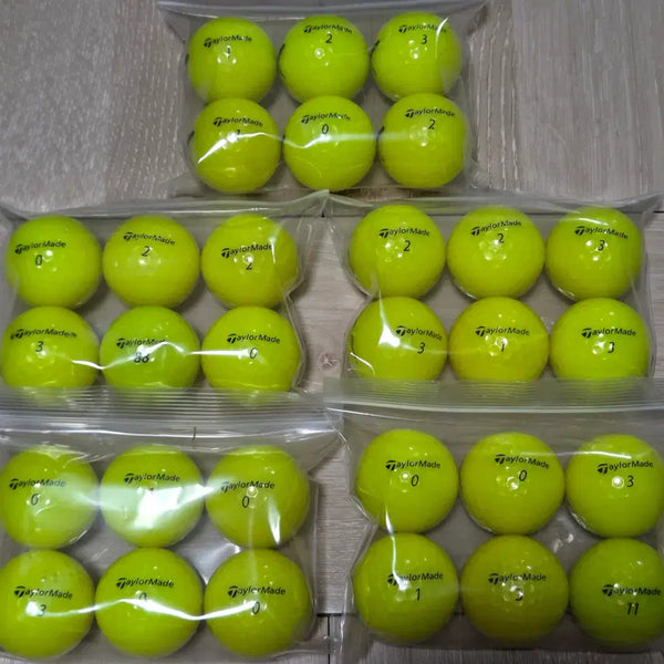 [BUNJANG] TaylorMade A-Grade Glossy/Matte Colored Lost Golf Balls (30-Ball Set) / 테일러메이드 A급 유광 무광 컬러 로스트볼 30구 중고골프공
