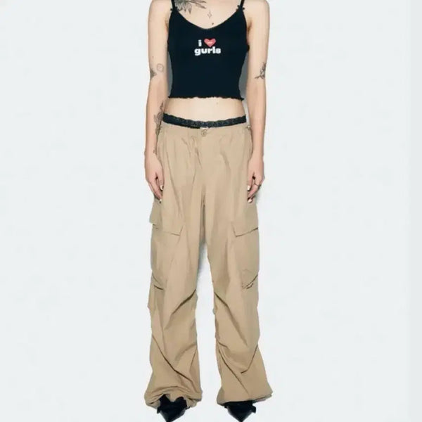 [BUNJANG] As If Calli Cargo Pants Beige / 애즈이프캘리 카고팬츠 베이지