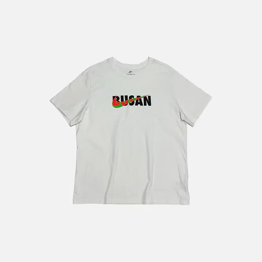 [BUNJANG] Nike Swoosh Busan T-Shirt White / 나이키 스우시 부산 반팔티 화이트