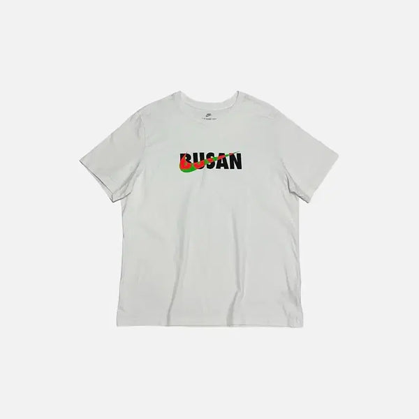 [BUNJANG] Nike Swoosh Busan T-Shirt White / 나이키 스우시 부산 반팔티 화이트