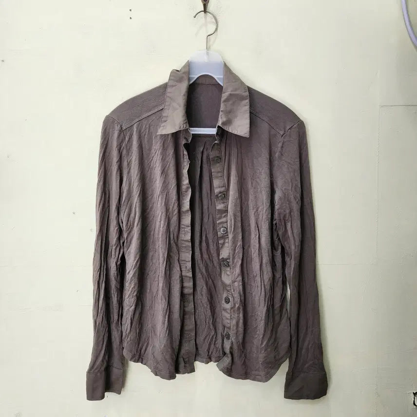 [BUNJANG] Kim Seo Brown Shirt 90 / kim seo 셔츠 브라운 90