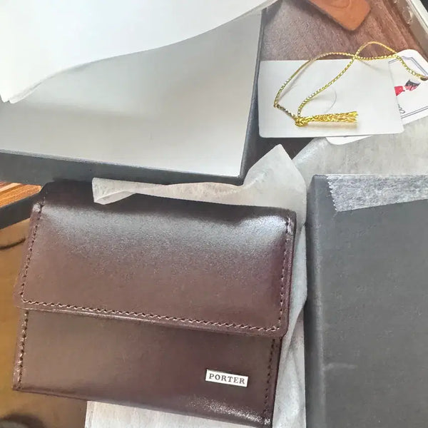 [BUNJANG] Yoshida Porter Coin Case Leather Wallet Brown 110-02922 / 요시다포터 코인 케이스 가죽 지갑 110-02922 브라운 팝니다.