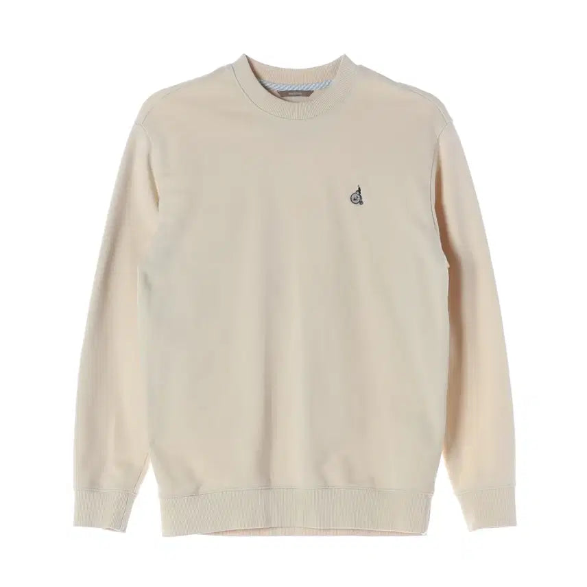 [BUNJANG] Beanpole 21FW Beige Logo Embroidery Sweatshirt / 빈폴 21FW 베이지 로고 자수 스웨트셔츠 맨투맨