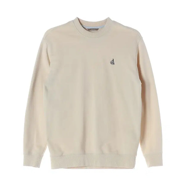 [BUNJANG] Beanpole 21FW Beige Logo Embroidery Sweatshirt / 빈폴 21FW 베이지 로고 자수 스웨트셔츠 맨투맨