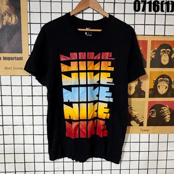 [BUNJANG] Nike Graphic T-Shirt Black M / 나이키 그래픽 반팔 티셔츠 블랙 M