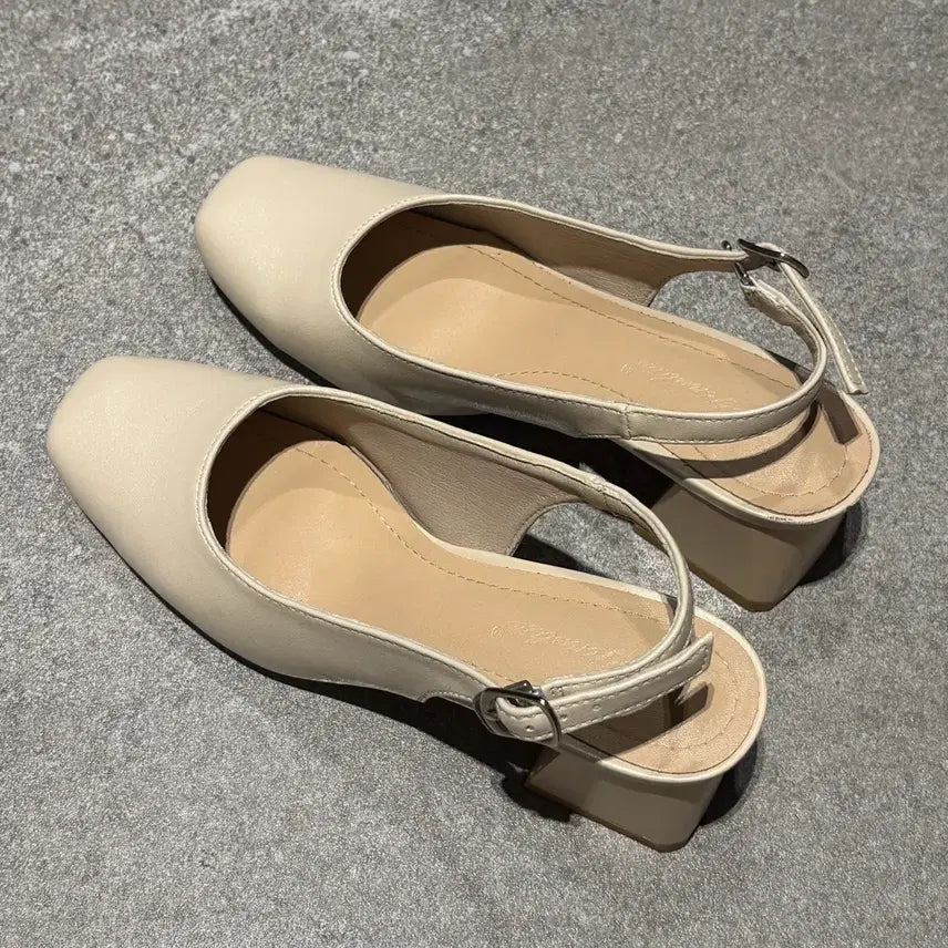 [BUNJANG] Ivory Heel Shoes 210 / 아이보리 힐 210