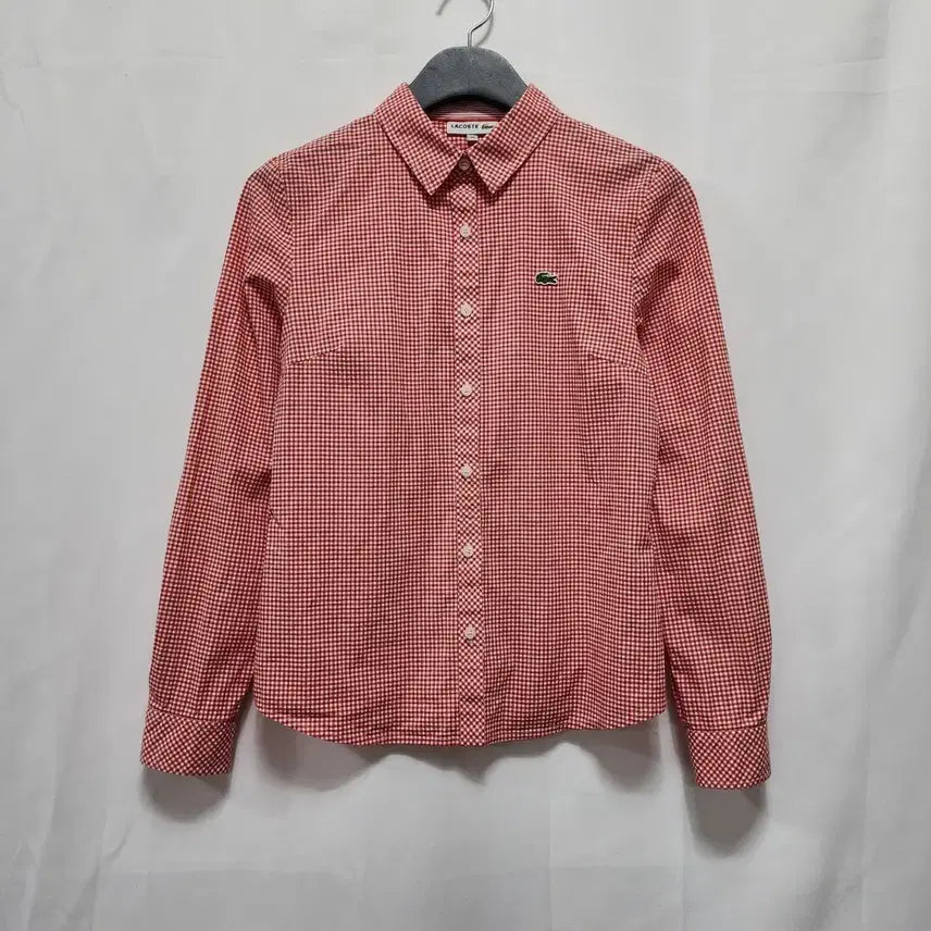 [BUNJANG] Lacoste Women's Plaid Shirt Size 36 / 라코스테 여성 체크 셔츠(36사이즈 44~55반가능)