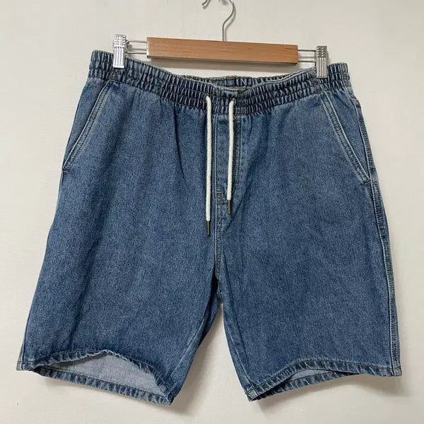 [BUNJANG] TOPTEN Denim Banding Shorts / 32-33 TOPTEN 데님 밴딩 청 반바지 정품