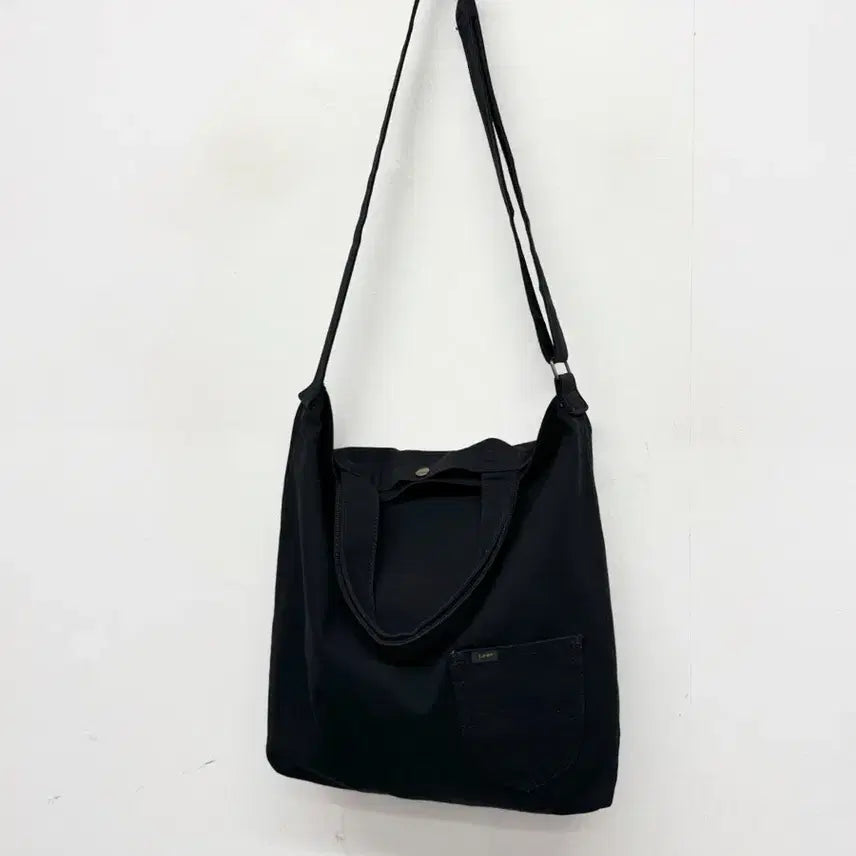 [BUNJANG] Lee 2-Way Canvas Eco Bag Black / Lee 2way 캔버스 에코백