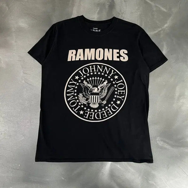 [BUNJANG] Ramones Printing Short-Sleeve T-Shirt / 라몬즈 프린팅 반팔티 y18473