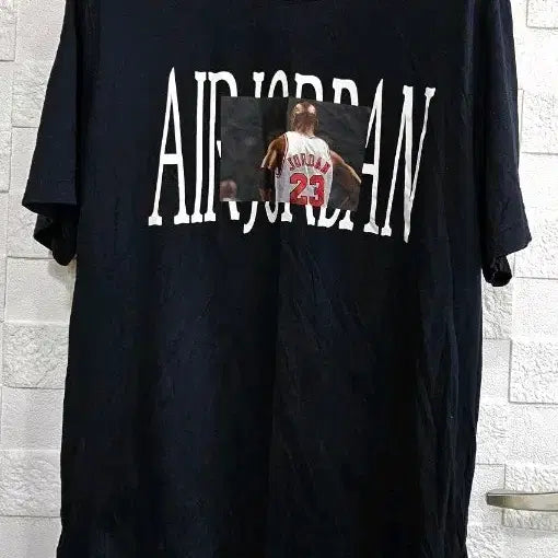 [BUNJANG] Nike Air Jordan Black T-Shirt / (R)나이키 에어 조던 반팔 티셔츠 블랙 L