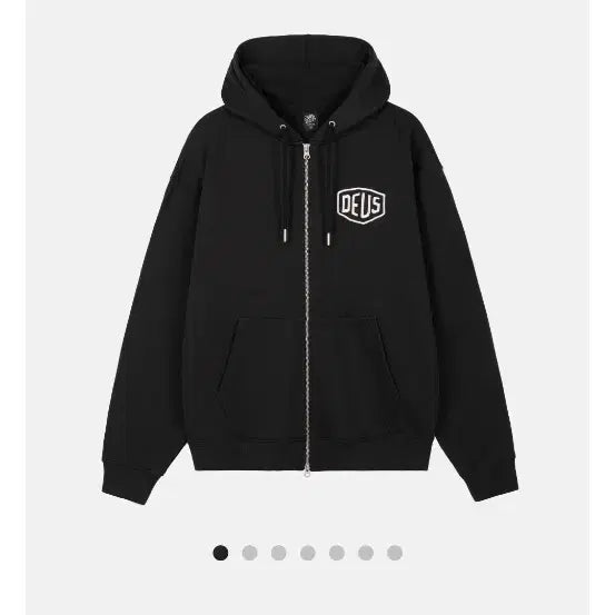 [BUNJANG] Deus Ex Machina Embroidered Hoodie Zip-Up XL / 데우스 엑스 마키나 후드집업 XL