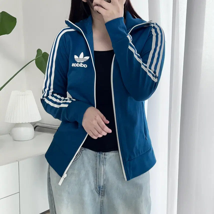 [BUNJANG] Adidas Europa Track Jacket Teal / [정품] 아디다스 청록 유로파 져지 [ 85 ]