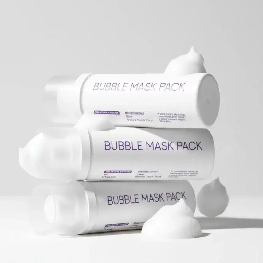 [BUNJANG] Maxclinic Melatonin Shot Glow Bubble Mask Pack 80ml (Sealed, 3-Set Bundle) / 미개봉 맥스클리닉 멜라토닌샷 글로우 버블 마스크팩 80ml
