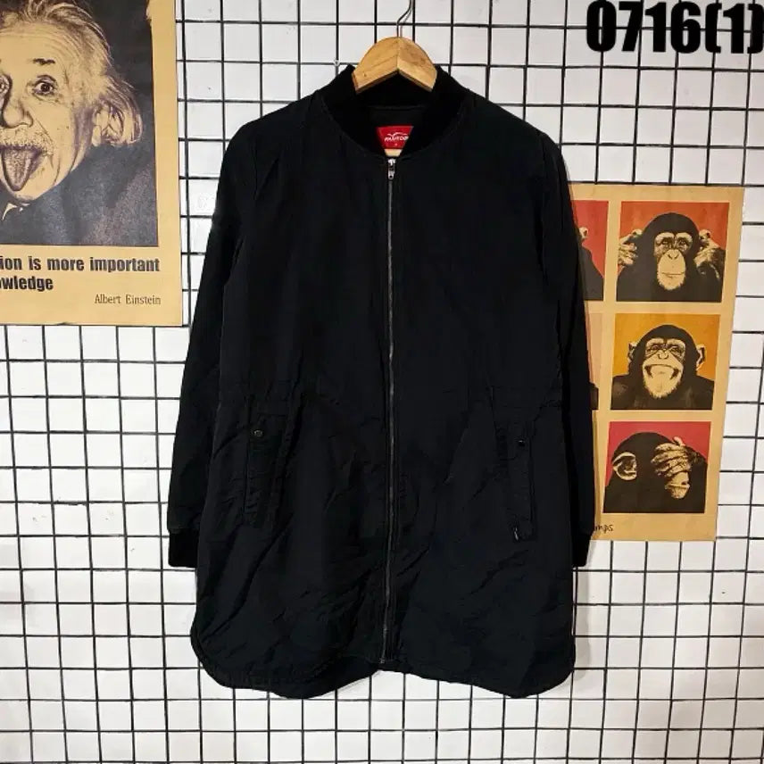 [BUNJANG] Fantom Bomber Jacket Black Medium / FANTOM 보머 자켓 블랙 M