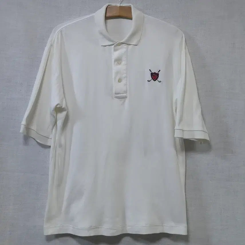 [BUNJANG] Polo Golf Ralph Lauren Embroidered Short Sleeve Polo Shirt White Emblem Size S / 폴로 골프 랄프로렌 정품 자수 반팔 티셔츠 엠블럼 여름 카라티 95 100