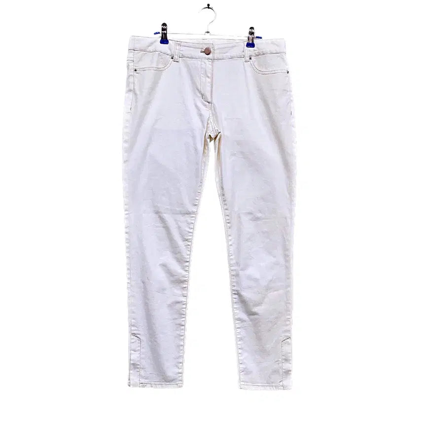 [BUNJANG] Beanpole Women's Minimal Slim Fit Slacks Ivory / 빈폴 여성 미니멀 슬림핏 슬랙스 31 아이보리 43462