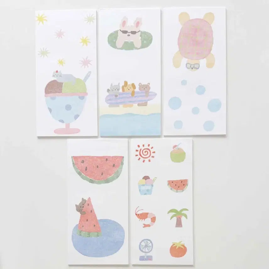 [BUNJANG] Japajum x Fromye Hello Summer Collectbook Memo Pad / 자파점x프롬예 Hello Summer 콜북 메모지