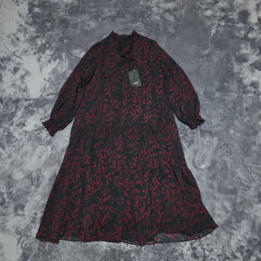 [BUNJANG] The Edge Floral Chiffon Dress / (77)여성 더엣지 플로럴 쉬폰 원피스 새상품