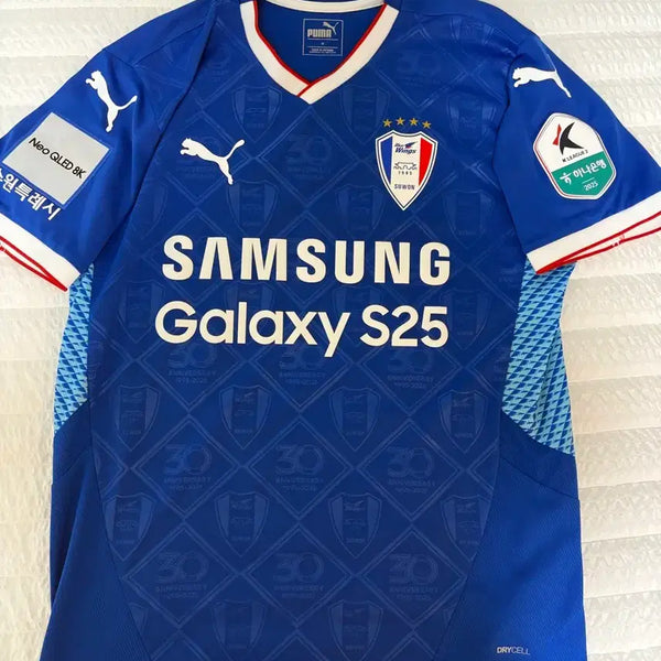 [BUNJANG] Suwon Samsung FC 2025 Park Ji-won Signed Jersey (Size M) / 풀마킹 S급) 25년도 수원삼성 유니폼 박지원