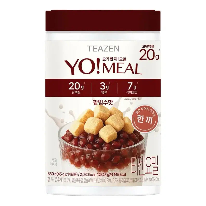 [BUNJANG] TEAZEN Yomil 630g Red Bean Bingsu Flavor Protein Shake (Sealed) / [미개봉/새상품] 대용량- 티젠 요밀 630g 팥빙수맛 단백질쉐이크