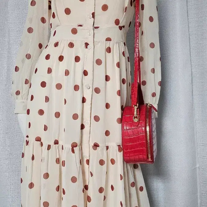 [BUNJANG] SHE'S CLOSET Button Lined Dress / SHES CLOSET-단추 안감 원피스...