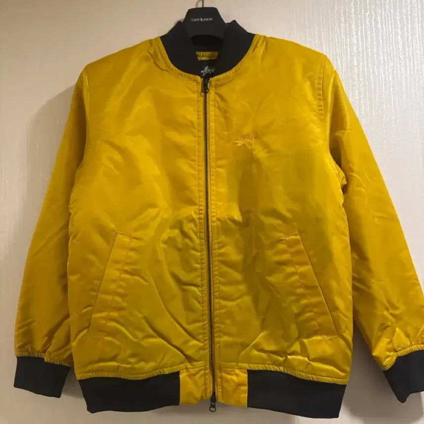 [BUNJANG] Stussy Bomber Jacket Yellow S / 스투시 봄버 자켓 옐로우 S