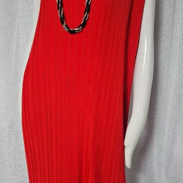 [BUNJANG] Pleats Me Red Long Pleated Dress / 새수준 pleats me 상태굿 빨강 롱 플리츠 원피스...