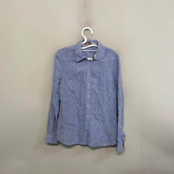 [BUNJANG] Hazzys Women's Linen Blend Shirt Size 90 / 헤지스 여성 린넨 마 셔츠 90